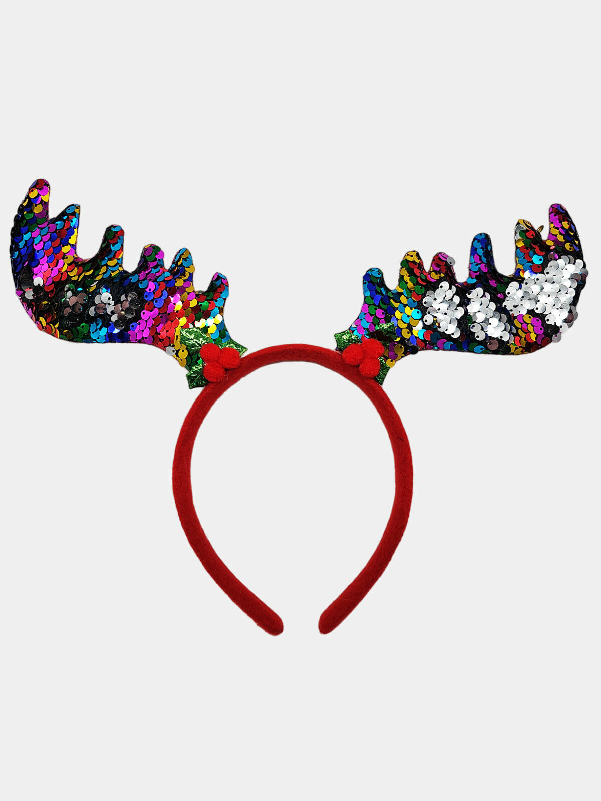 Świąteczna opaska rogi renifera