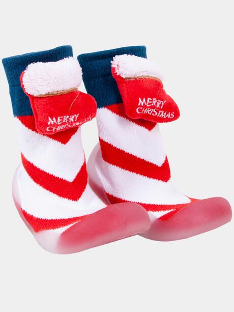 Skarpety z gumową podeszwą świąteczne