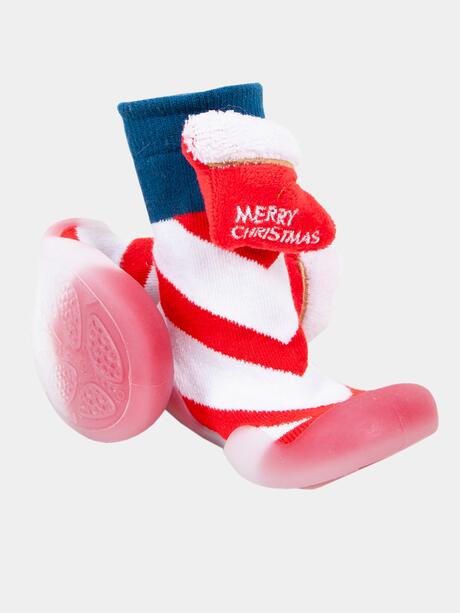 Skarpety z gumową podeszwą świąteczne