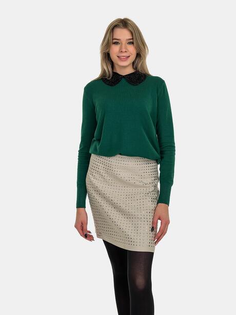 Spódnica mini z ozdobami