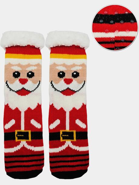 Świąteczne skarpety 31-34 dziecięce bambosze z ABS