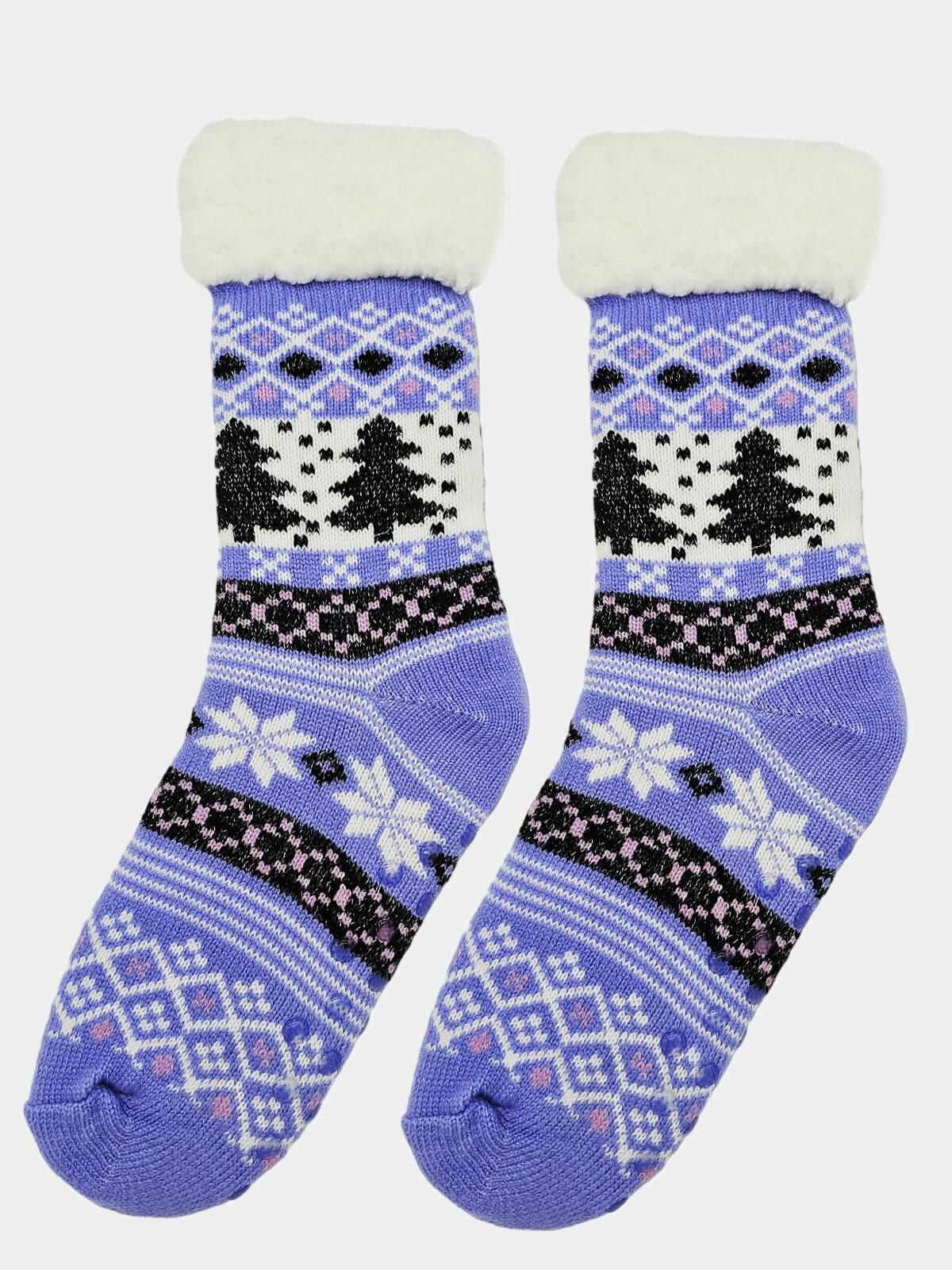 Ciepłe skarpety damskie bambosze norweski wzór