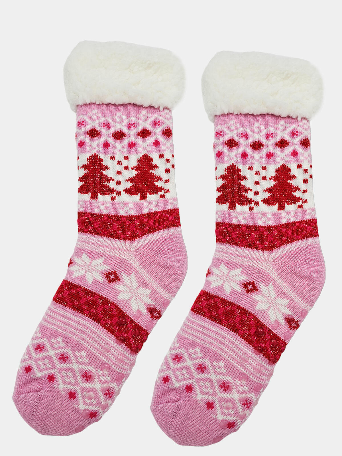 Ciepłe skarpety damskie bambosze norweski wzór