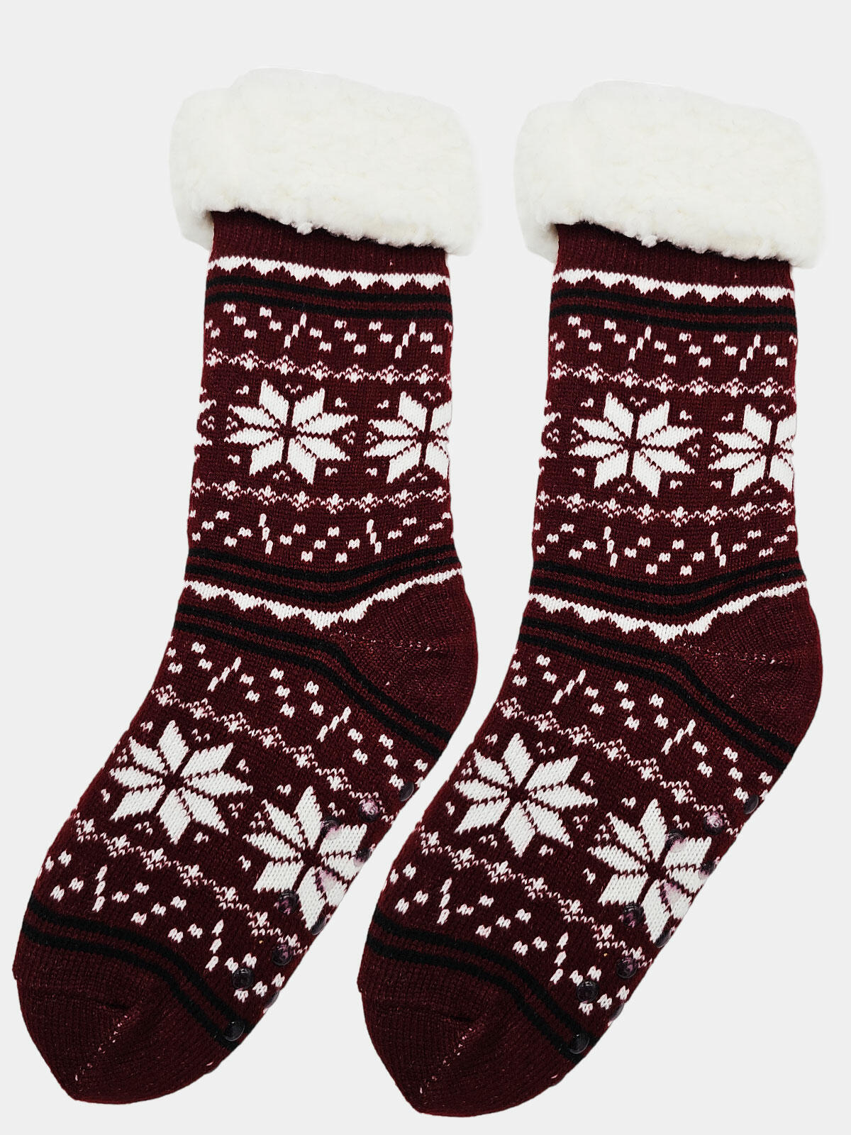 Ciepłe skarpety damskie bambosze norweski wzór