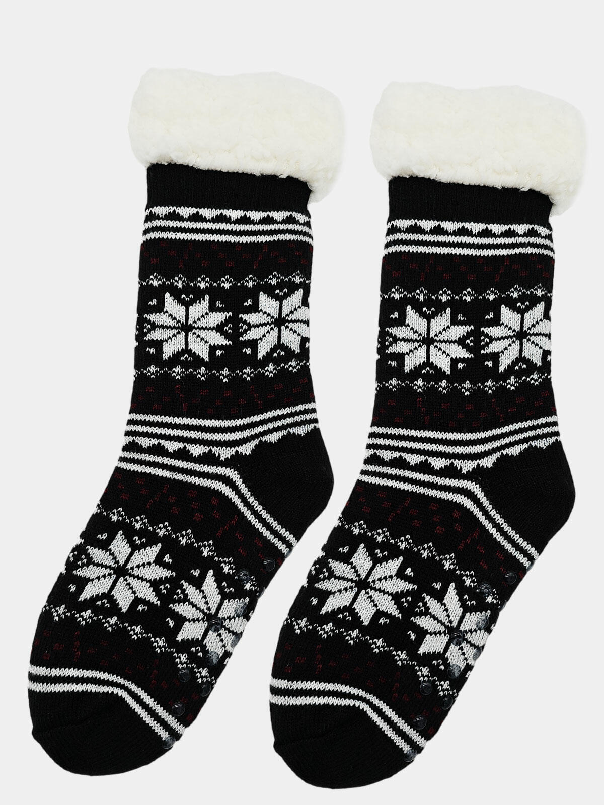 Ciepłe skarpety damskie bambosze norweski wzór