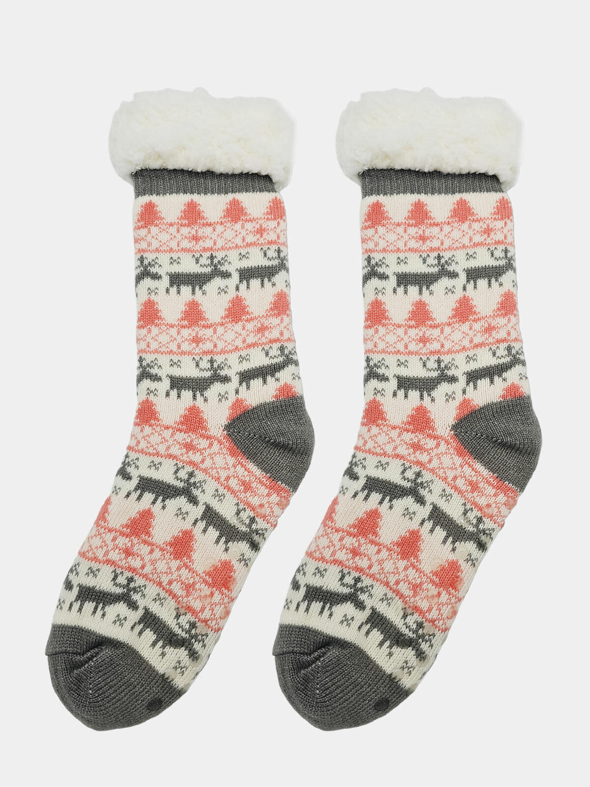 Ciepłe skarpety damskie bambosze norweski wzór