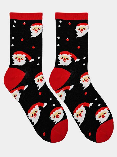 Świąteczne skarpetki 35-38 damskie bombka na prezent