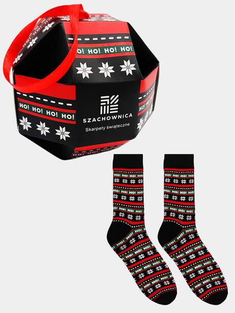 Świąteczne skarpetki 39-42 męskie bombka na prezent