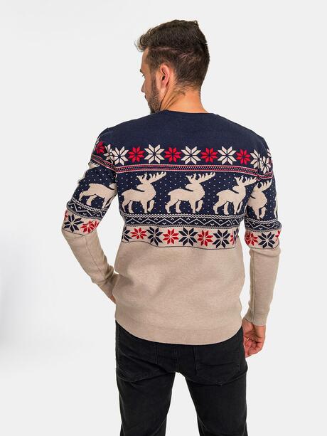 Sweter z norweskim wzorem