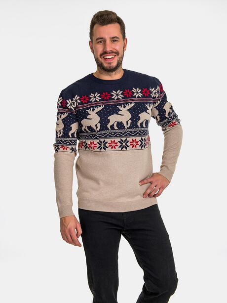 Sweter z norweskim wzorem