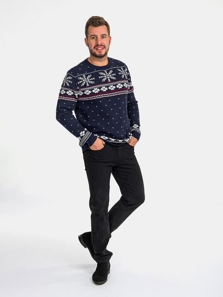 Sweter z motywem norweskim