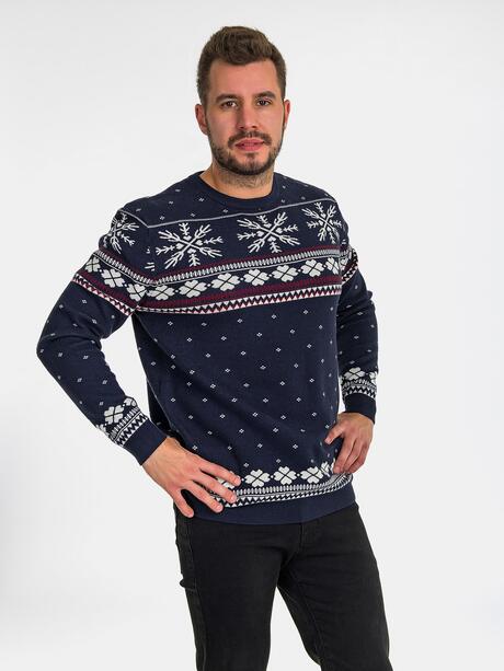 Sweter z motywem norweskim