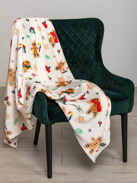 Świąteczny koc w pierniki