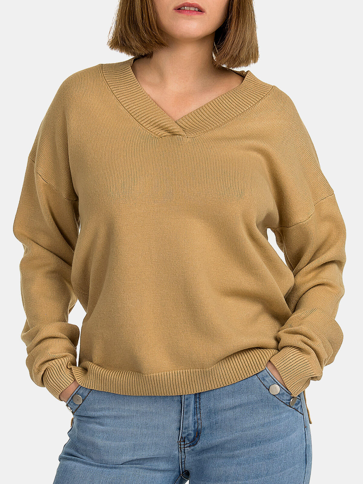 Gładki sweter