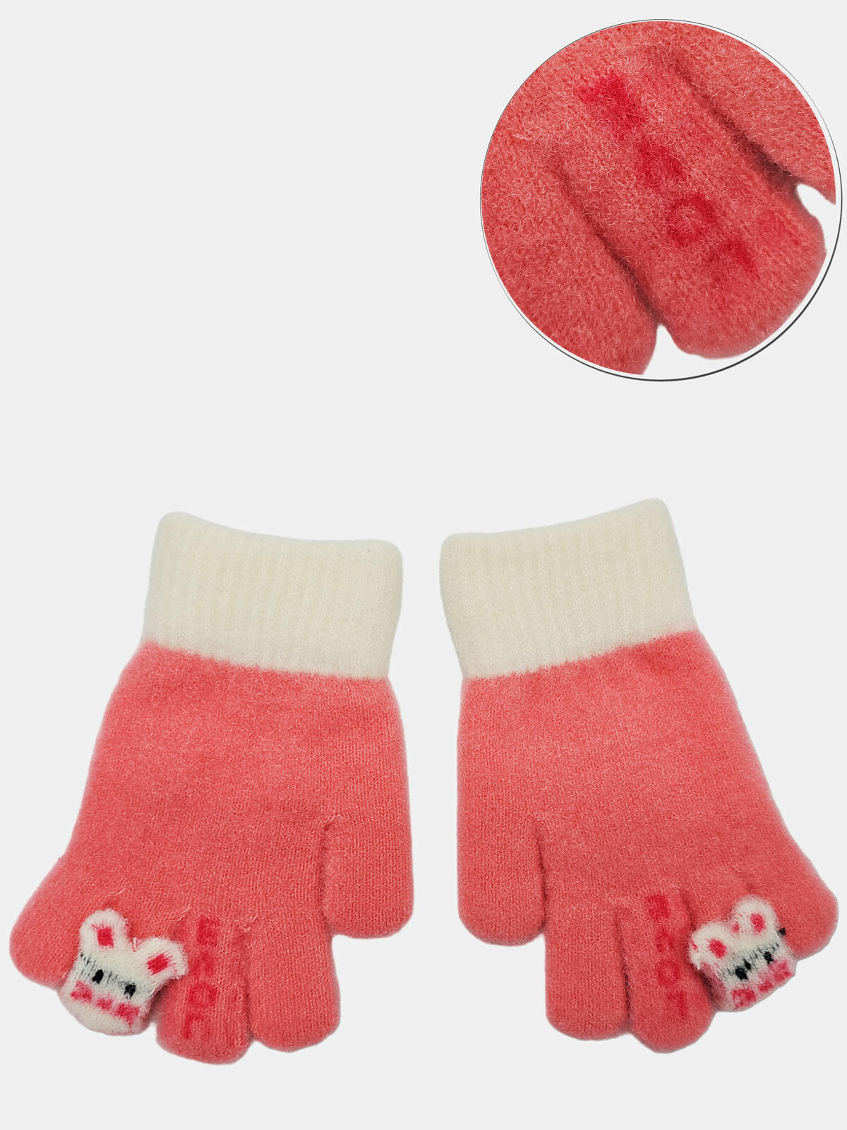 Rękawiczki z dekoracyjnym zwierzątkiem