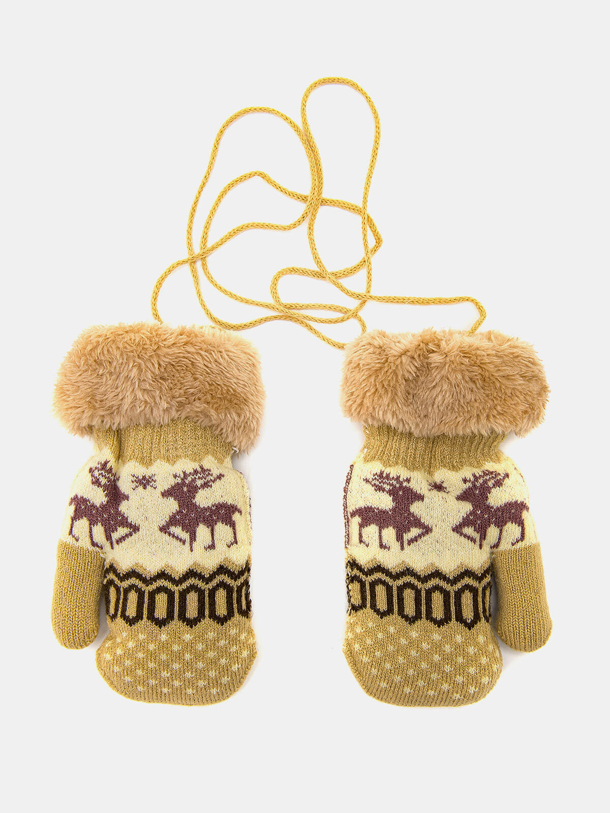 Rękawiczki jednopalcowe na sznurku