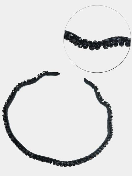 Opaska do włosów z kryształkami