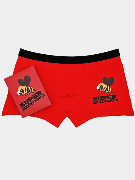 Bokserki z zabawnym napisem