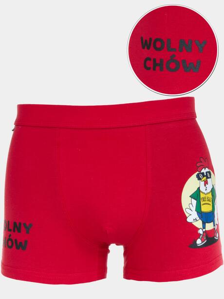 Bokserki męskie bawełniane ze śmiesznym napisem
