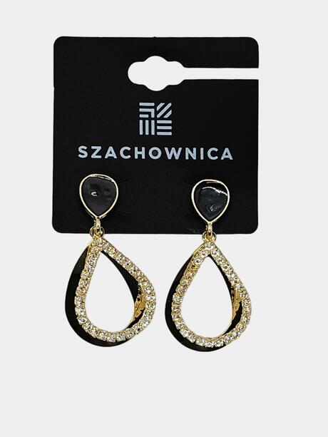 Wiszące kolczyki z cyrkoniami