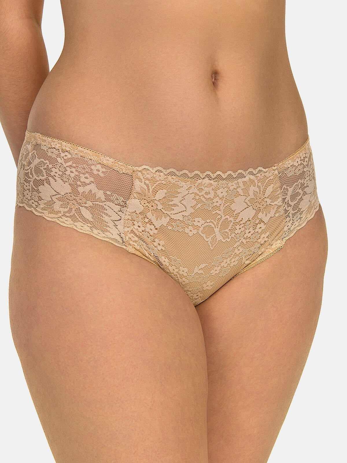 Majtki bawełniane z koronką