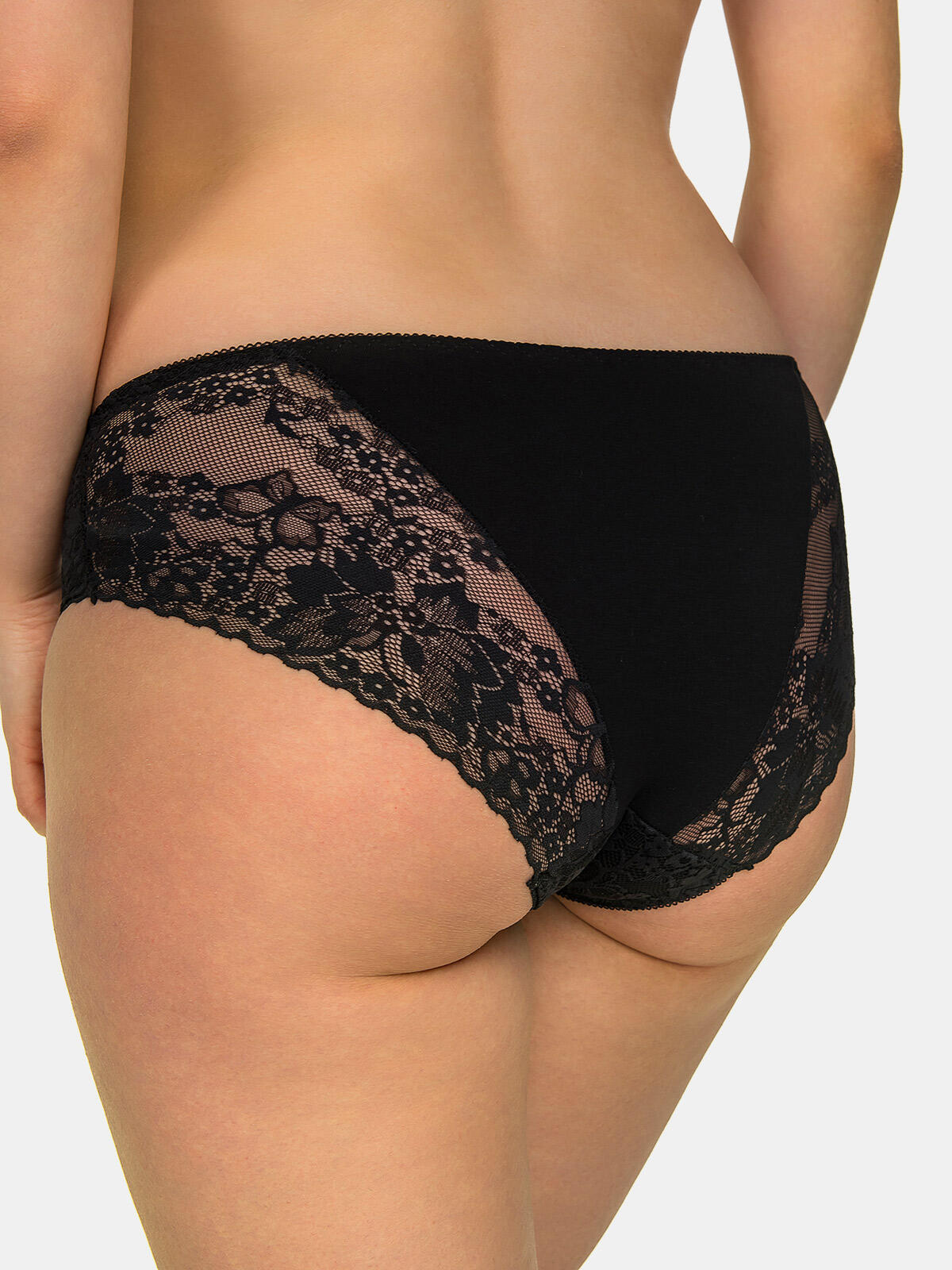 Majtki bawełniane z koronką