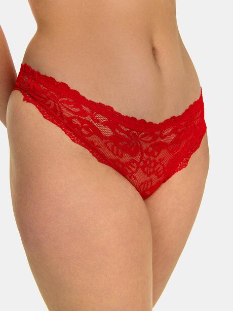 Koronkowe stringi 3-pak S