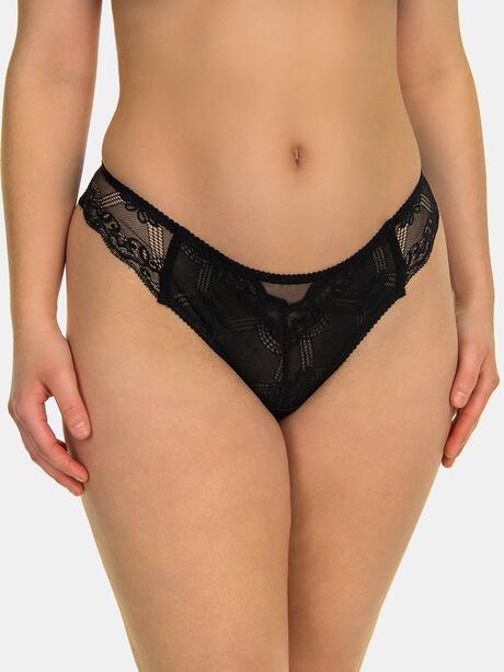 Koronkowe stringi 3-pak L