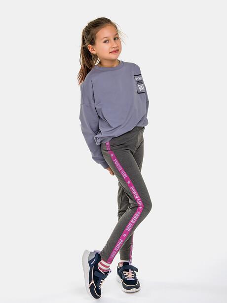 Legginsy z ozdobnym lampasem