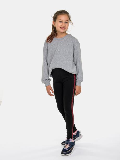 Legginsy z ozdobnym lampasem