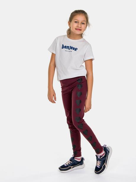 Legginsy z ozdobnym nadrukiem