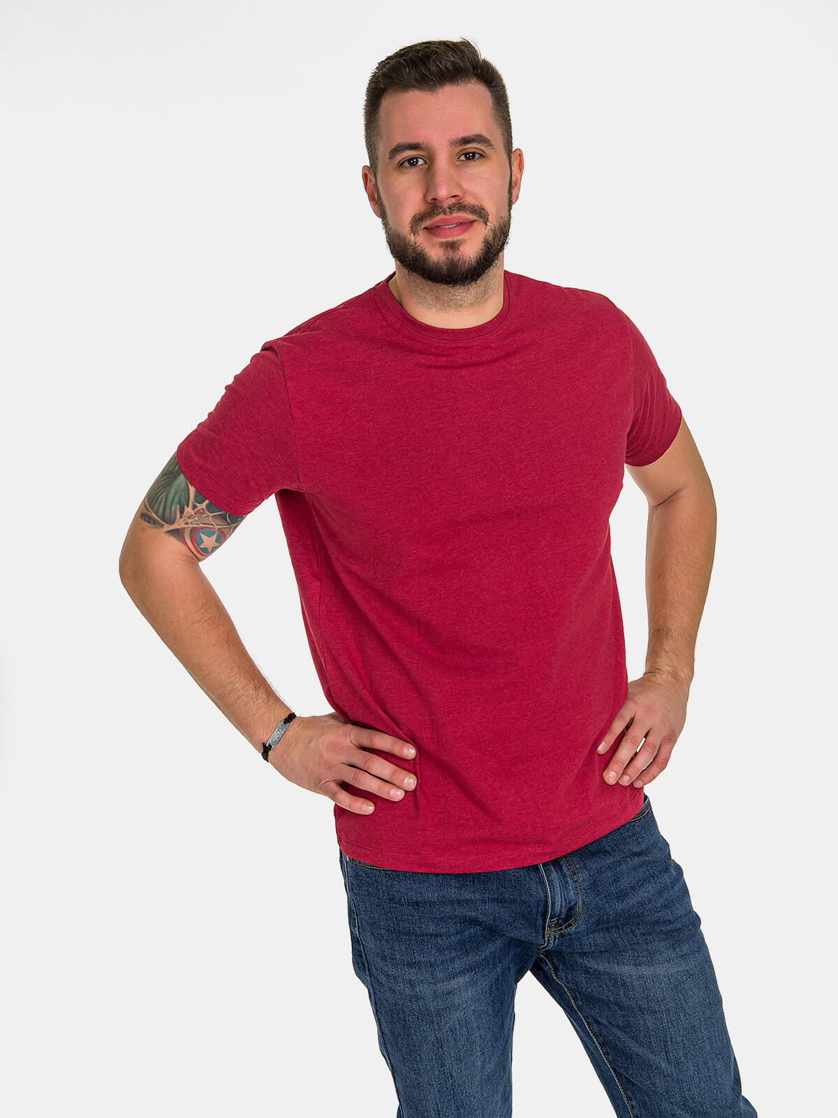 T-shirt z bawełny czesanej