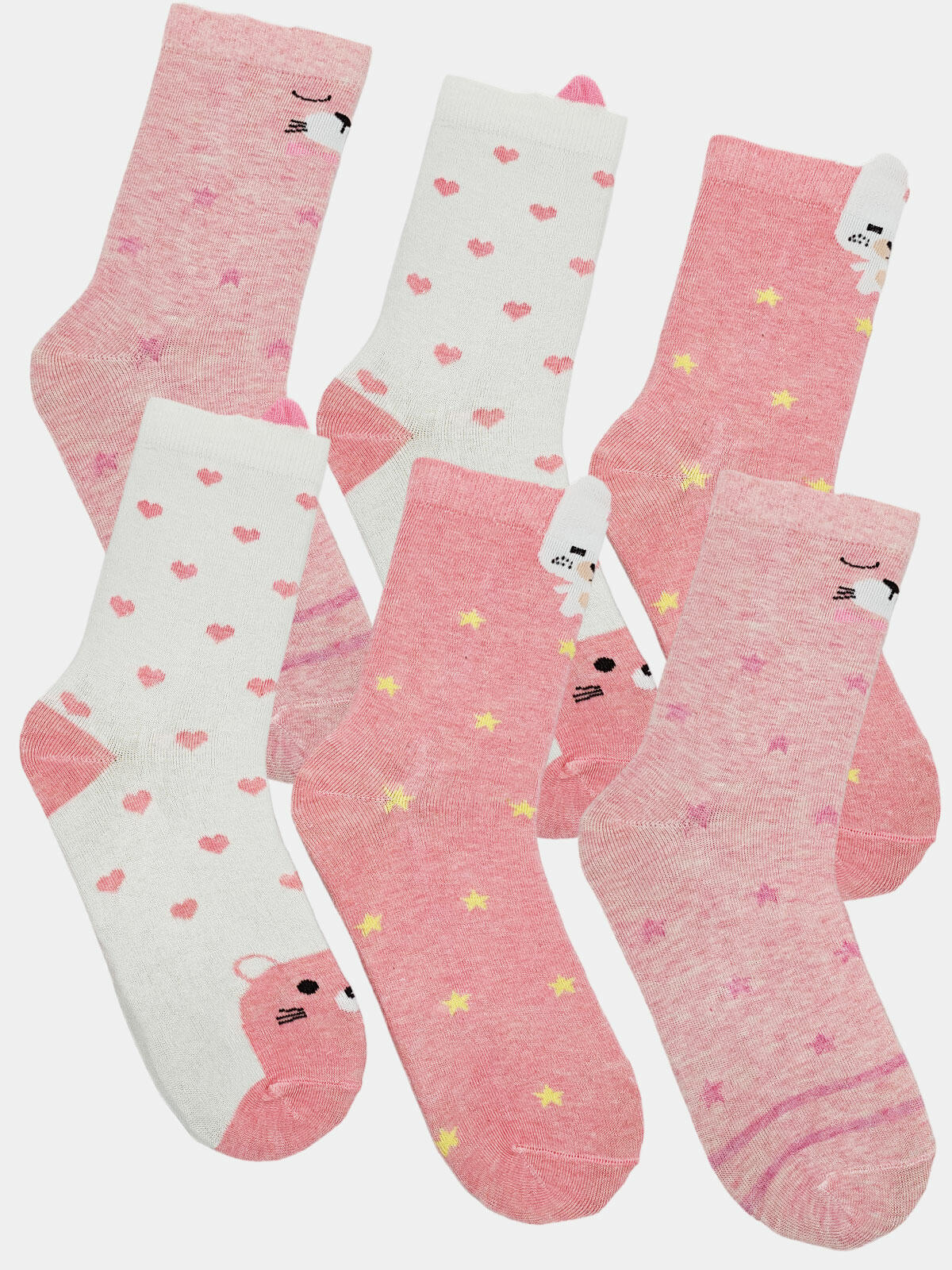 Bawełniane skarpetki 6-pak 31-34