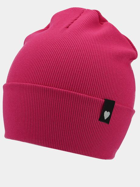 Prążkowana czapka dziewczęca