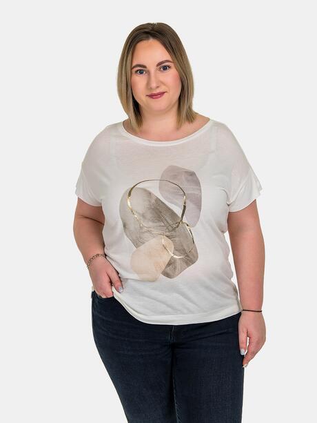 T-shirt bawełniany z nadrukiem