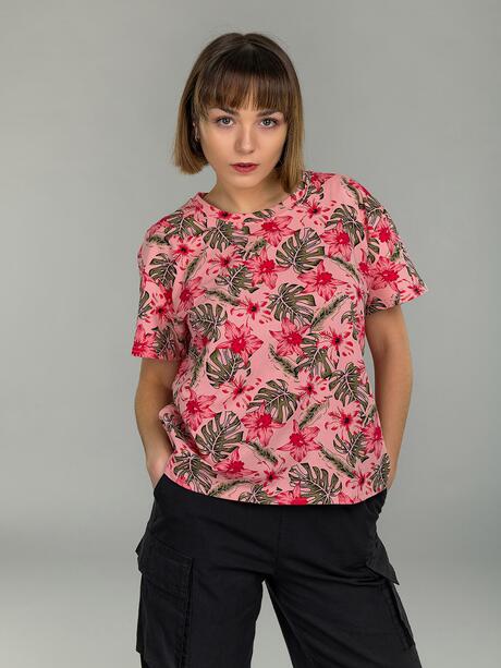 T-shirt w kwiaty
