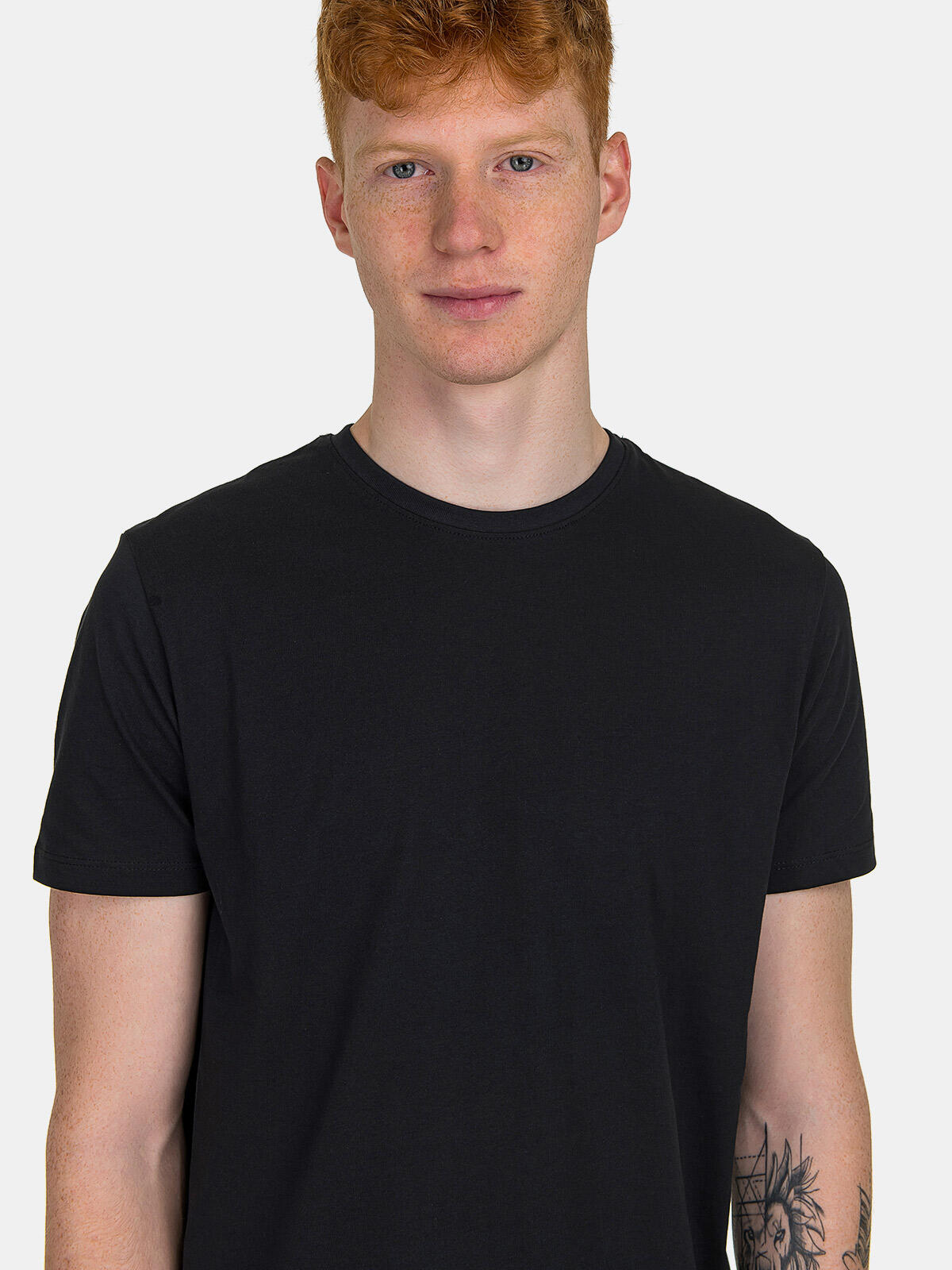 T-shirt bawełniany gładki