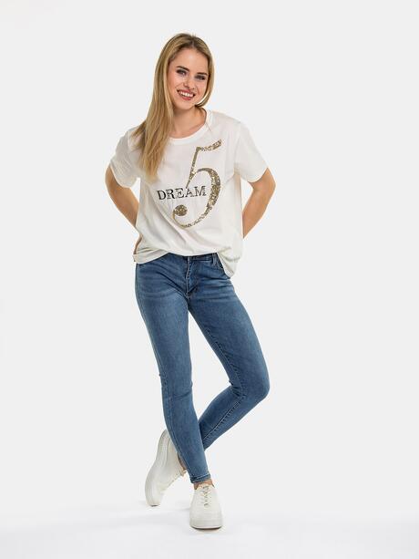 T-shirt bawełniany z nadrukiem