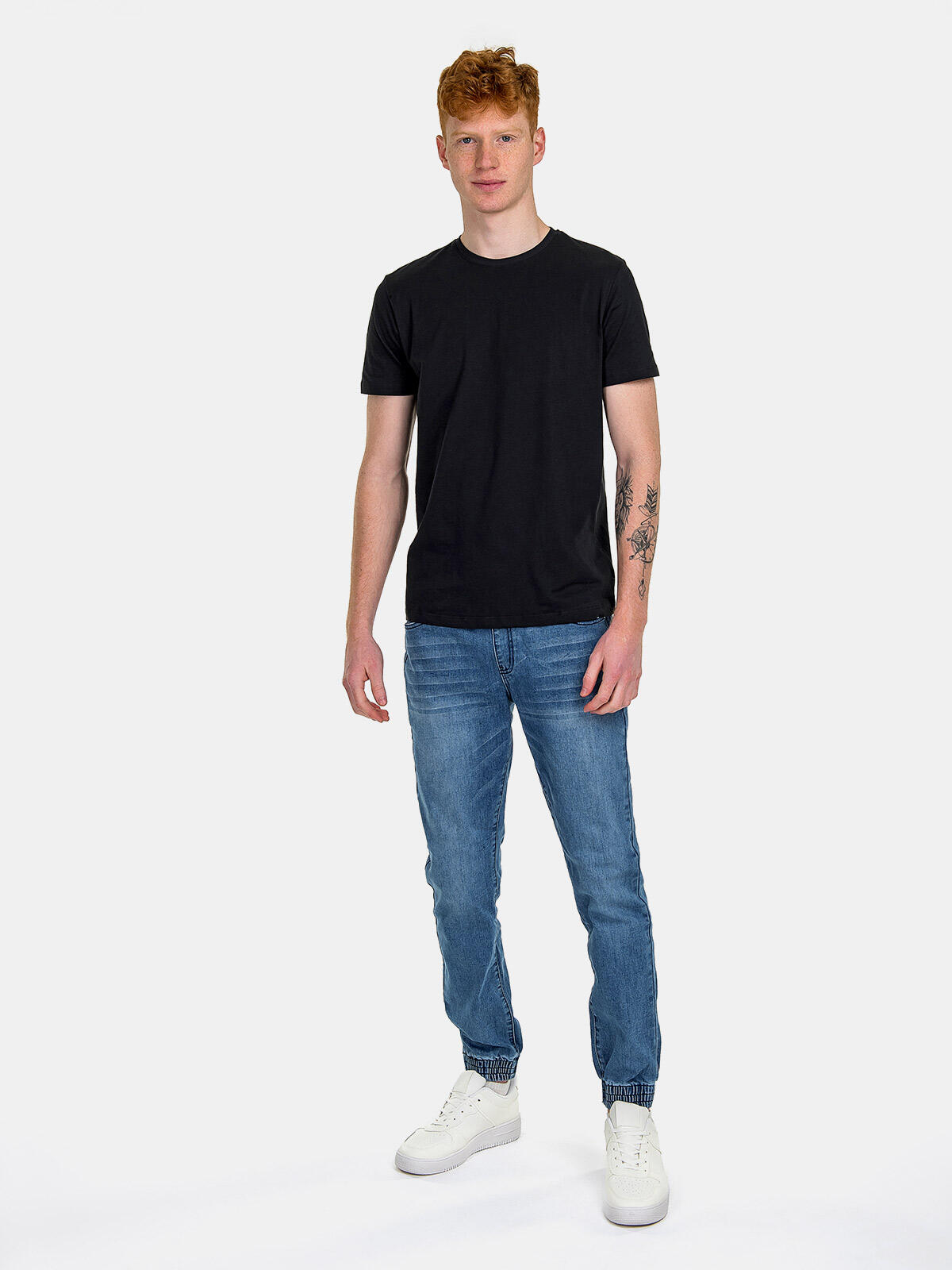 T-shirt bawełniany gładki