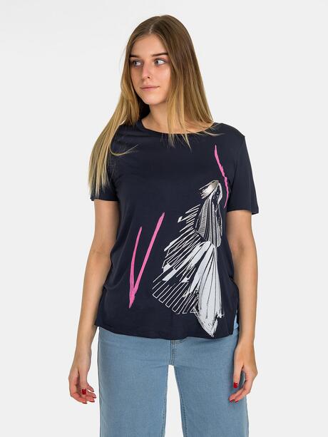 T-shirt bawełniany z nadrukiem