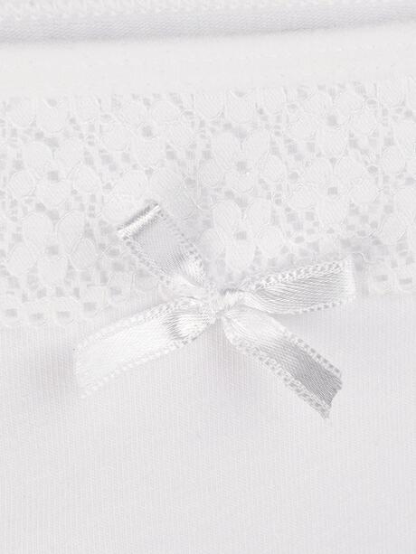 Bawełniane majtki dziewczęce gładkie