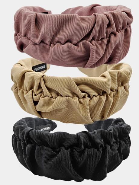 Opaska do włosów z dekoracyjnym marszczeniem