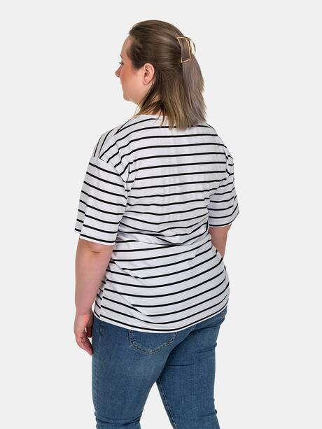 T-shirt bawełniany w paski