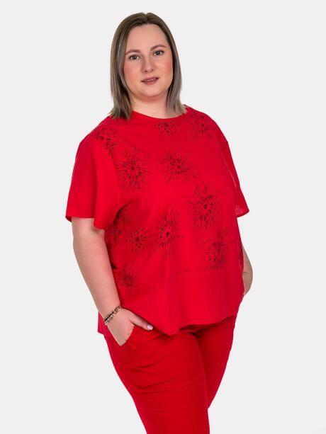 Bluzka bawełniana plus size