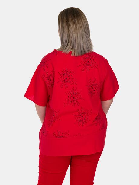 Bluzka bawełniana plus size