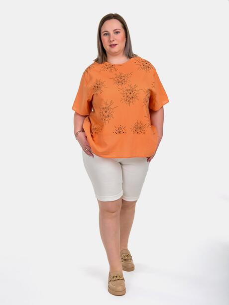 Bluzka bawełniana plus size