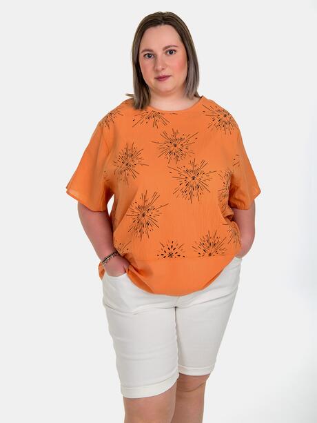 Bluzka bawełniana plus size