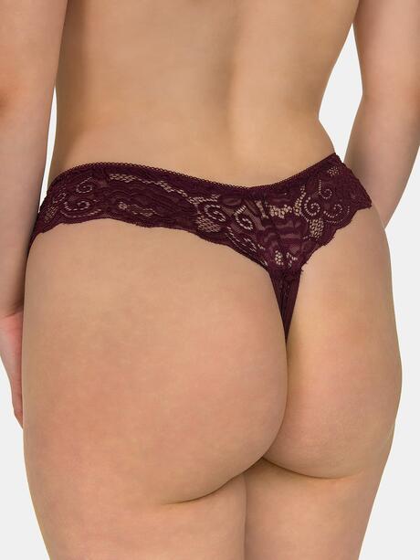 Stringi z koronki 3-pak S