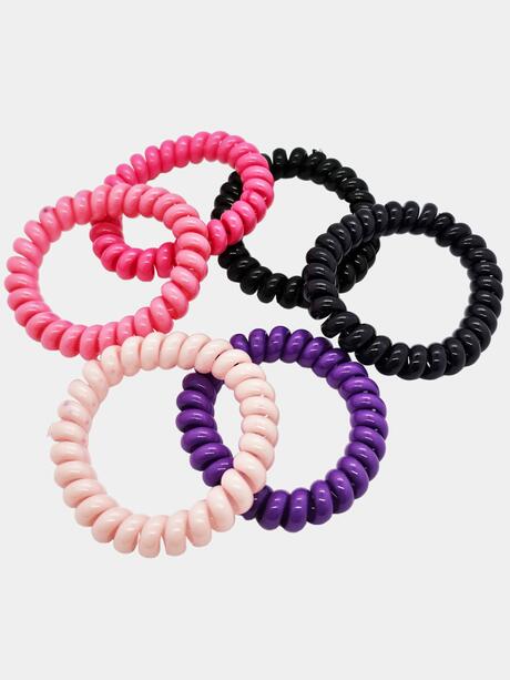 Gumki do włosów sprężynki 6 szt.