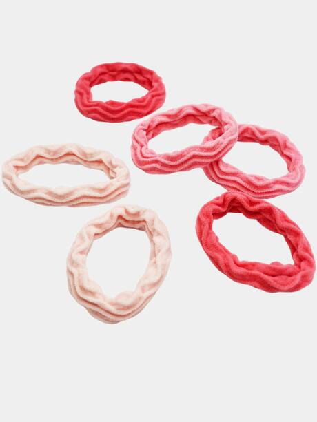 Karbowane gumki do włosów 6 szt.